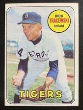 Dick Tracewski 1969 Topps Baseball Detroit Tigers #126
