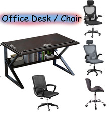 Desk / Chair for Home Office, Chair Height Adjustable with Armrests & Rolling