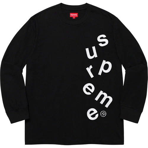Supreme FW20 Scatter Logo L/S Haut Noir Medium