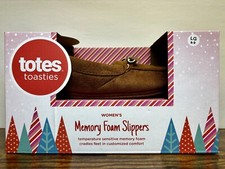 Totes Toasties Women' s Memory Foam Slippers LG 8-9 COGNAC 3D