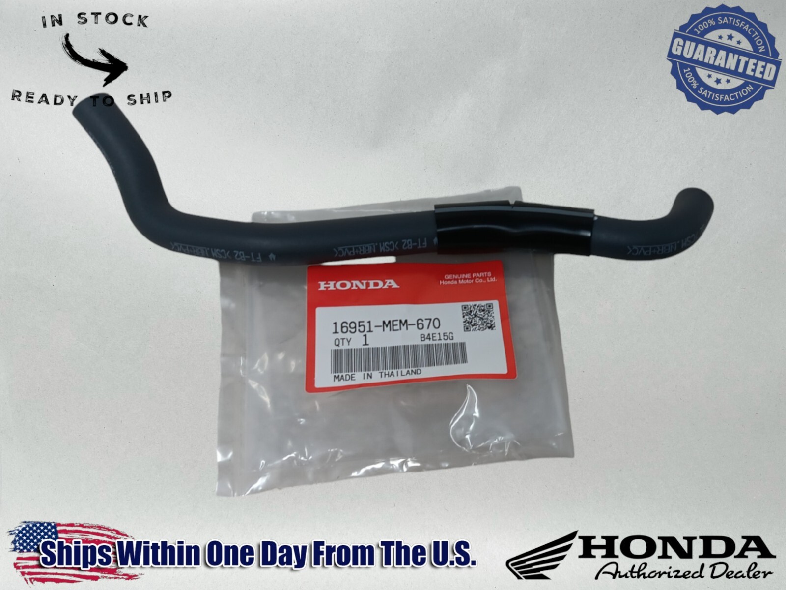 Honda OEM (04-07) VTX1300 Fuel Tube 16951-MEM-670 | eBay