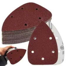 5-Hole Pattern, Mouse Sander Sandpaper, Sheets Dustless Hook & Loop Backing