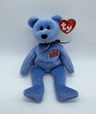 TY Beanie Baby America the Bear Plush Rare, In Memory of 9/11/2001