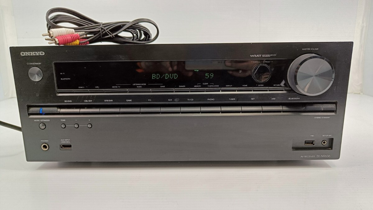 Onkyo TX-NR636 Amplifier 7.2ch AV Receiver 4K Wi-Fi