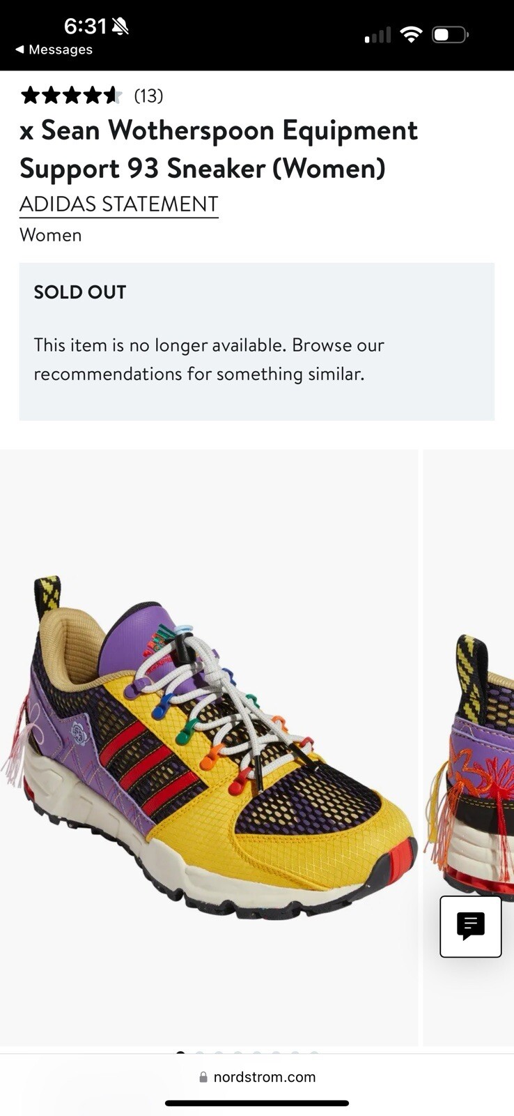 Adidas x Sean Wotherspoon Equipment Support 93 Sneaker (Women)