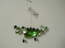 GANZ Crystal Expressions Faceted Gem Crocodile Alligator Green Ornament Florida