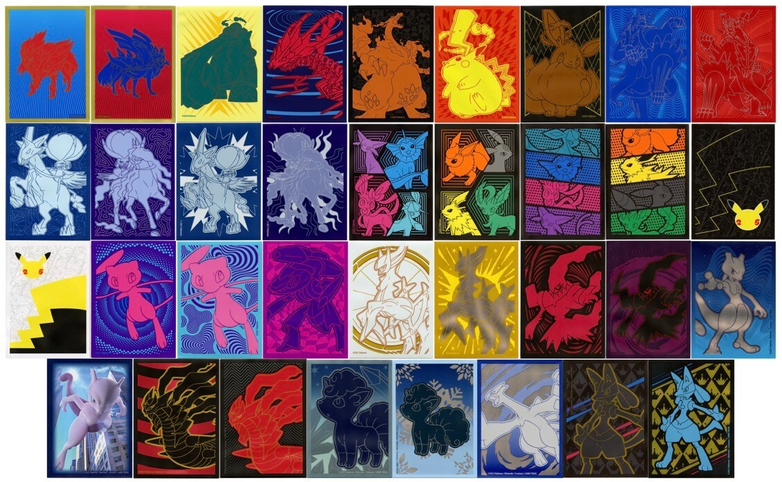 2020-2023 Sword & Shield ETB MASTER SET Individual Card Sleeves Pokemon Original 2020-2023 Sword & Shield ETB MASTER SET Individual Card Sleeves Pokemon Original