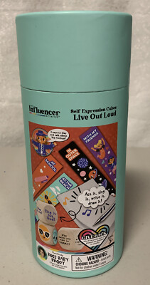 The Influencer Self Expression Cube '' Live Out Loud'' Canister New S3
