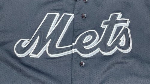 Russell Athletic MLB New York Mets Vintage Rare Black Baseball Jersey Size XXL - Picture 6 of 14