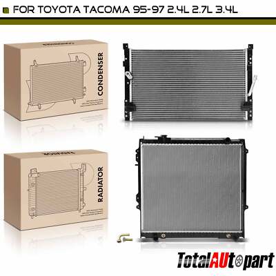 Radiator & AC Condenser Cooling Kit for Toyota Tacoma L4 2.4L L4 2.7L V6 3.4L