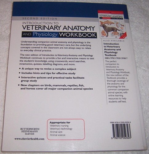 Introduction to Veterinary Anatomy and Physiology Workbook Sally Bowden pb 2nd - Picture 2 of 2