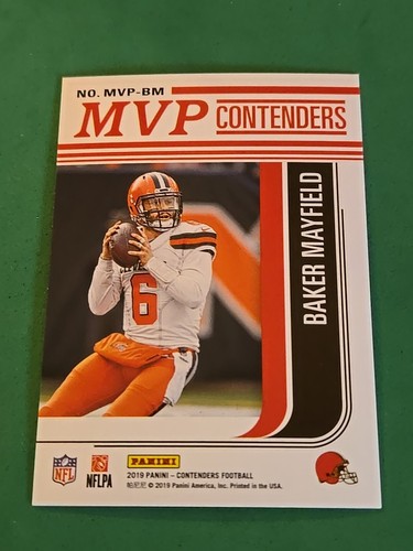 2019 Baker Mayfield Panini Contenders #MVP-BM MVP Contenders Insert  - Picture 2 of 2