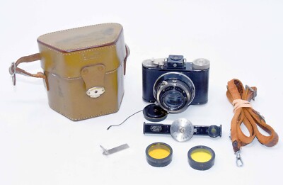 Kodak Pupille Camera, 2 Filters, RgFdr, Cap, Case, Schneider Xenon f2 4.5cm Lens