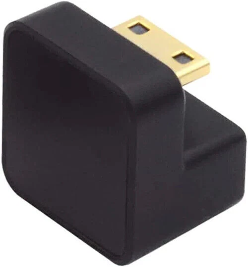 Mini HDMI 1.4 Male to HDMI Female Extension Adapter Converter Down-Angle - Image 2 of 4