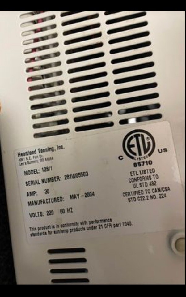 Tanning Bed eBay