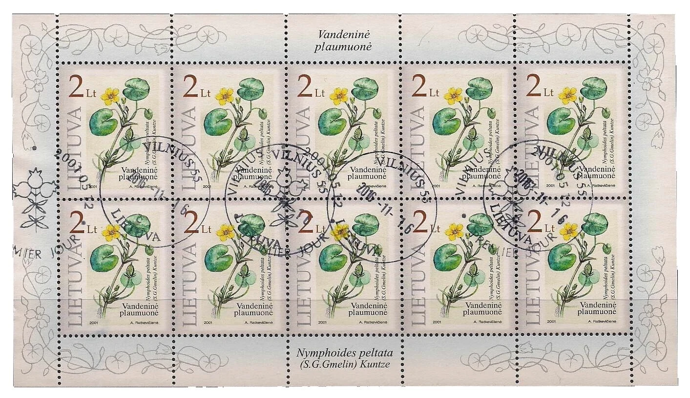 Estampillas de Multi-Color lituano