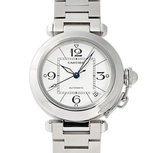 Cartier Pasha W31074M7 Silver Dial Used Watch Men's  #WPJPYJ - Picture 1 of 5