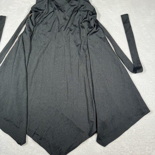 Vintage Climax By David Howard Dress Black Floral Style 2615 Nylon Size 11/12 - Picture 8 of 15