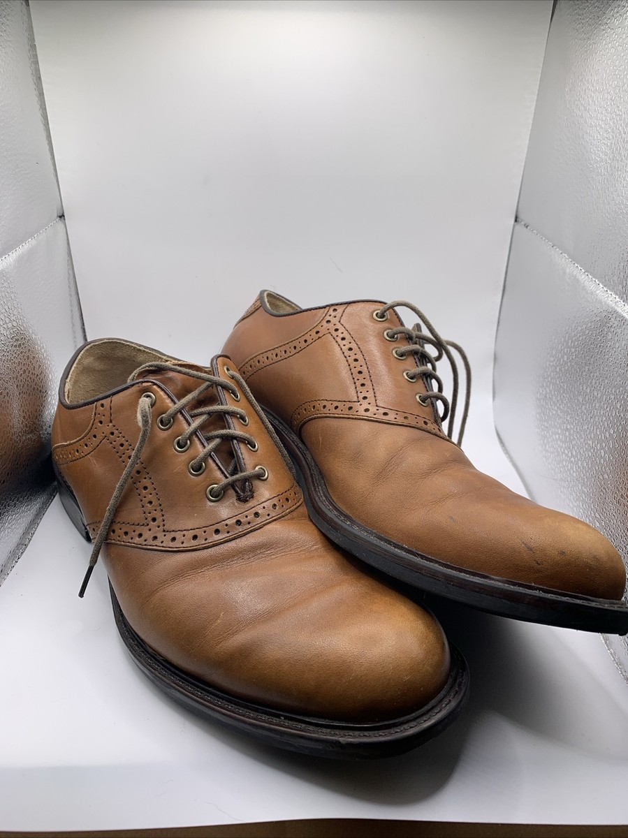 Johnston & Murphy Tabor Saddle Oxfords Men’s 9.5M US Brown Leather Dress Shoes Johnson & Murphy Conard Saddle Italian Brown | Mercari main image 3