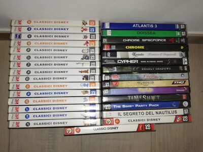 LOT 30x PC GAMES WINDOWS MAC WORKING THE DISNEY CLASSICS + ITALIAN MANUAL