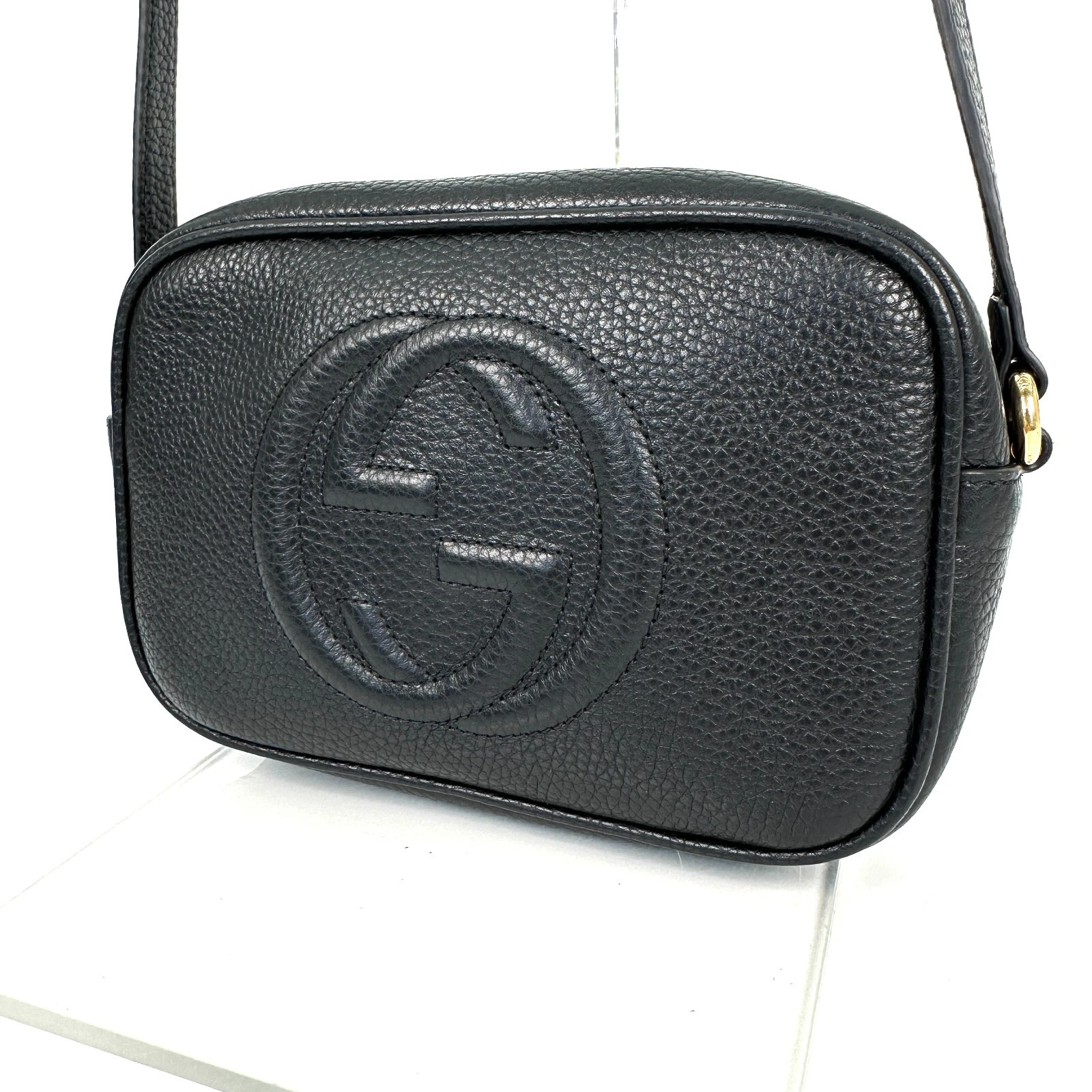 GUCCI Soho Sac à bandoulière noir 347994 Cuir noir   Sac à bandoulière X03 0394