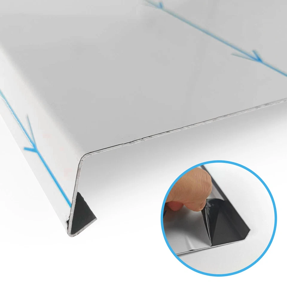 Stahl Fensterbank Fensterbrett Weiß Außenfensterbank Meterware - Bild 3 von 3