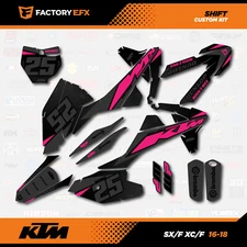 Gray & Pink Shift Graphics Kit fits KTM 16-18 SX SXF XC XCF 125 200 250 300 450