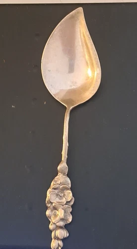 Reed & Barton Sterling Silver Harlequin Dogwood Flower 6" Jelly Spoon 28.8 Grams