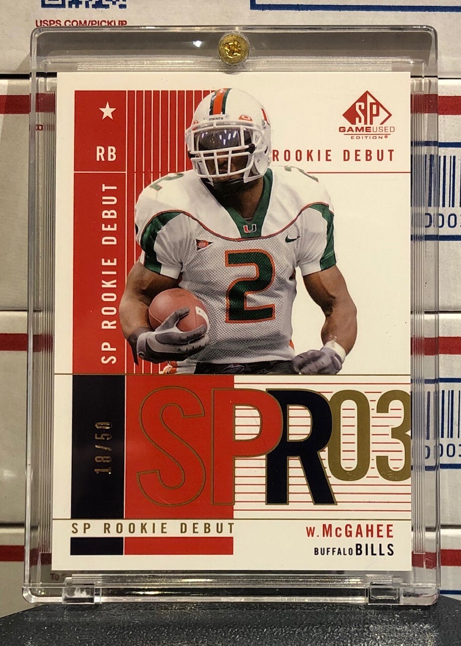 Willis McGahee SP Game Used #111 Gold