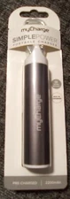 myCharge Simple Power Portable 2,200mAh USB Charger with Carabiner - Gray