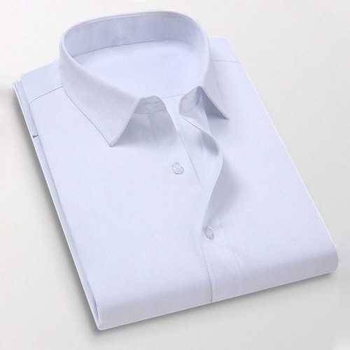 Men's Business Shirt Autumn Long Sleeve Leisure Plus Size Patchwork Dress Shirts - Picture 14 of 25
