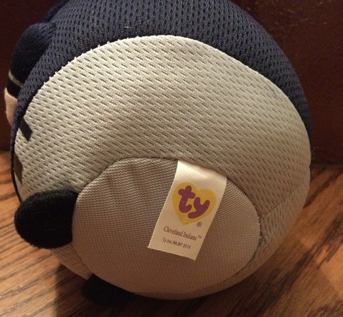 TY Beanie Baby Beanie Ballz MLB Cleveland Indians Chief Wahoo - Picture 3 of 3