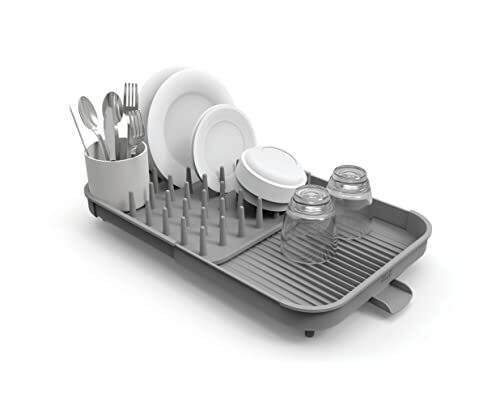 Joseph Joseph 851659 Duo Expandable Dish Drying Rack Gray 2-Tier (Used) - Picture 1 of 2
