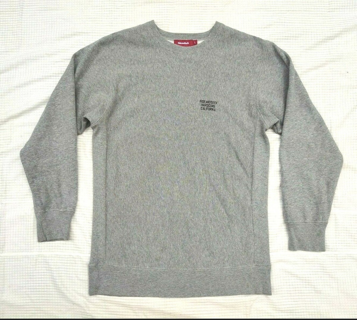 Hide And Seek Japan Gray Sweatshirt Hideandseek Hardcore 