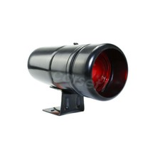 Red Led 1000-11000 Rpm Adjustable Tachometer Tacho Gauge Shift Light Black Bezel