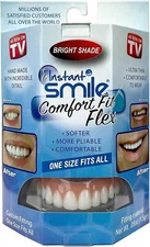 Instant Smile Comfort Fit Flex - Bright White - Upper Veneer Cosmetic Teeth
