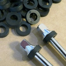 200 NEW Black THICK NYLON DRUM TENSION ROD WASHERS For Tom, Snare  Bass Drums