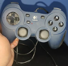 Logitech Dual Action Gamepad USB Game Controller Dark Blue