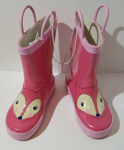 Pink Rain Boots Size Toddler Girls 