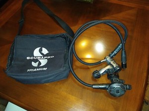 ScubaPro MK25 S600 Titanium Regulator with braided lines