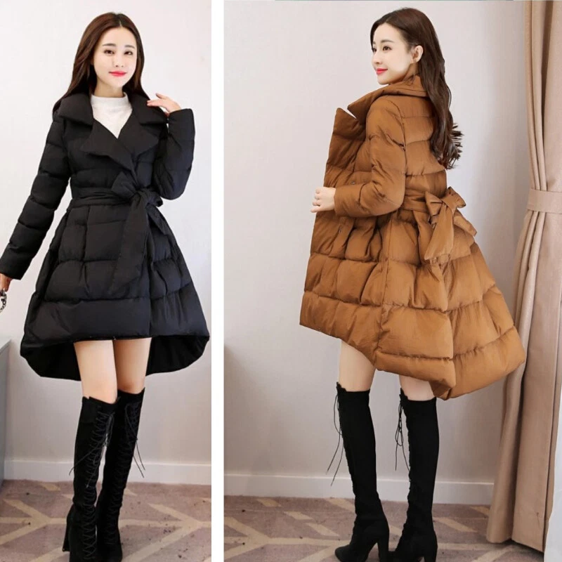 High low shop puffer coat