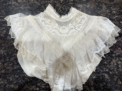 Vtg 70s Jessica's Gunnies Gunne Sax Victorian Inspired Blouse with