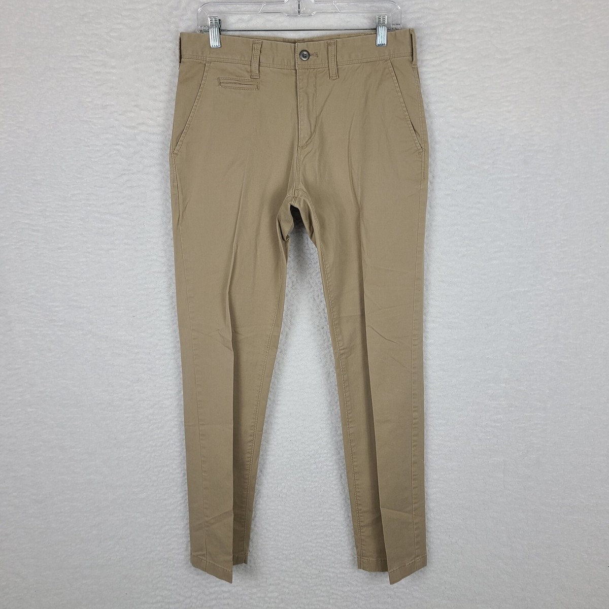Express Pants Mens 30 x 32 Beige Slim Fit Finn Chino Trousers Slacks | eBay