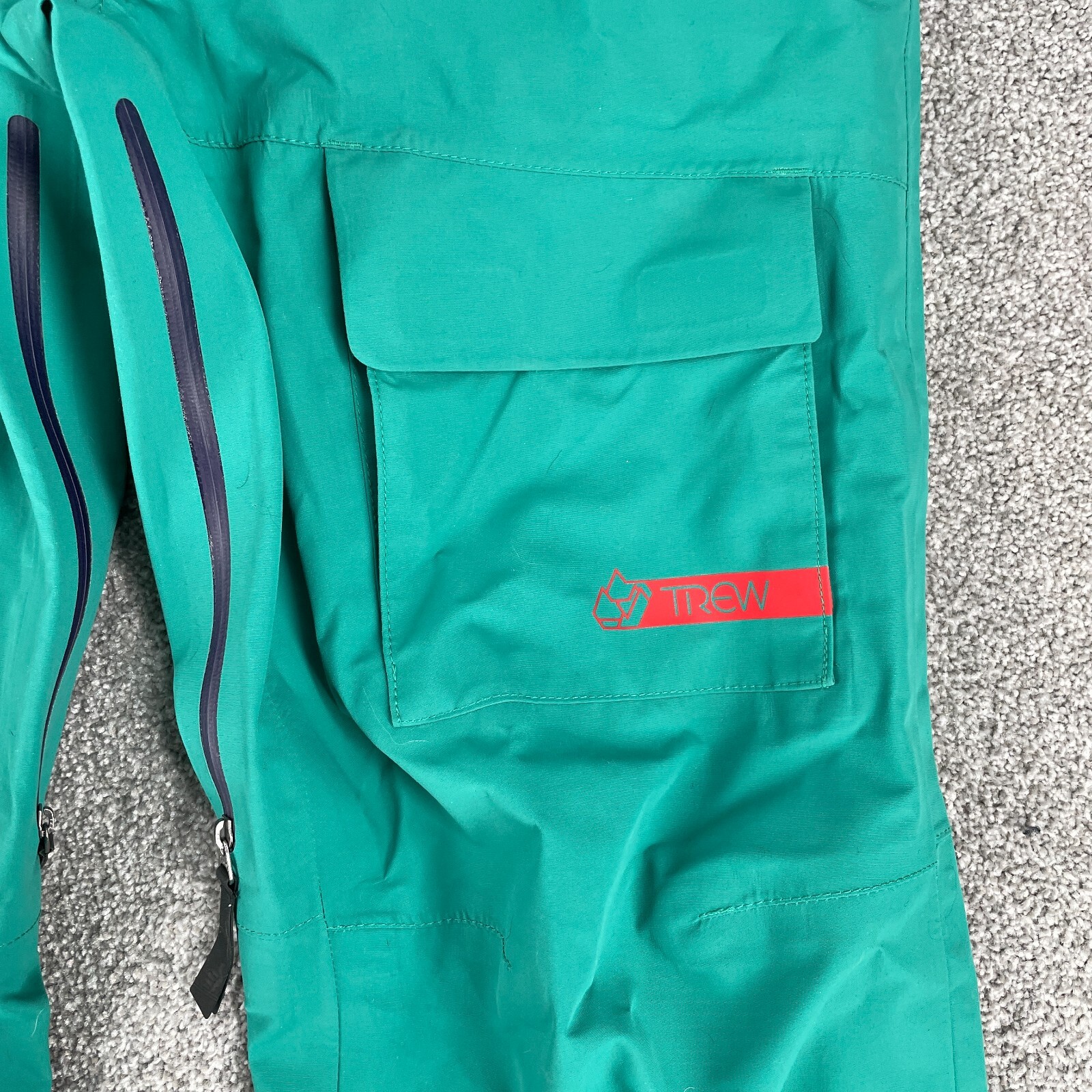 True Gear Snow Pants Extra Small Teal Blue Green Snowboarding Skiing