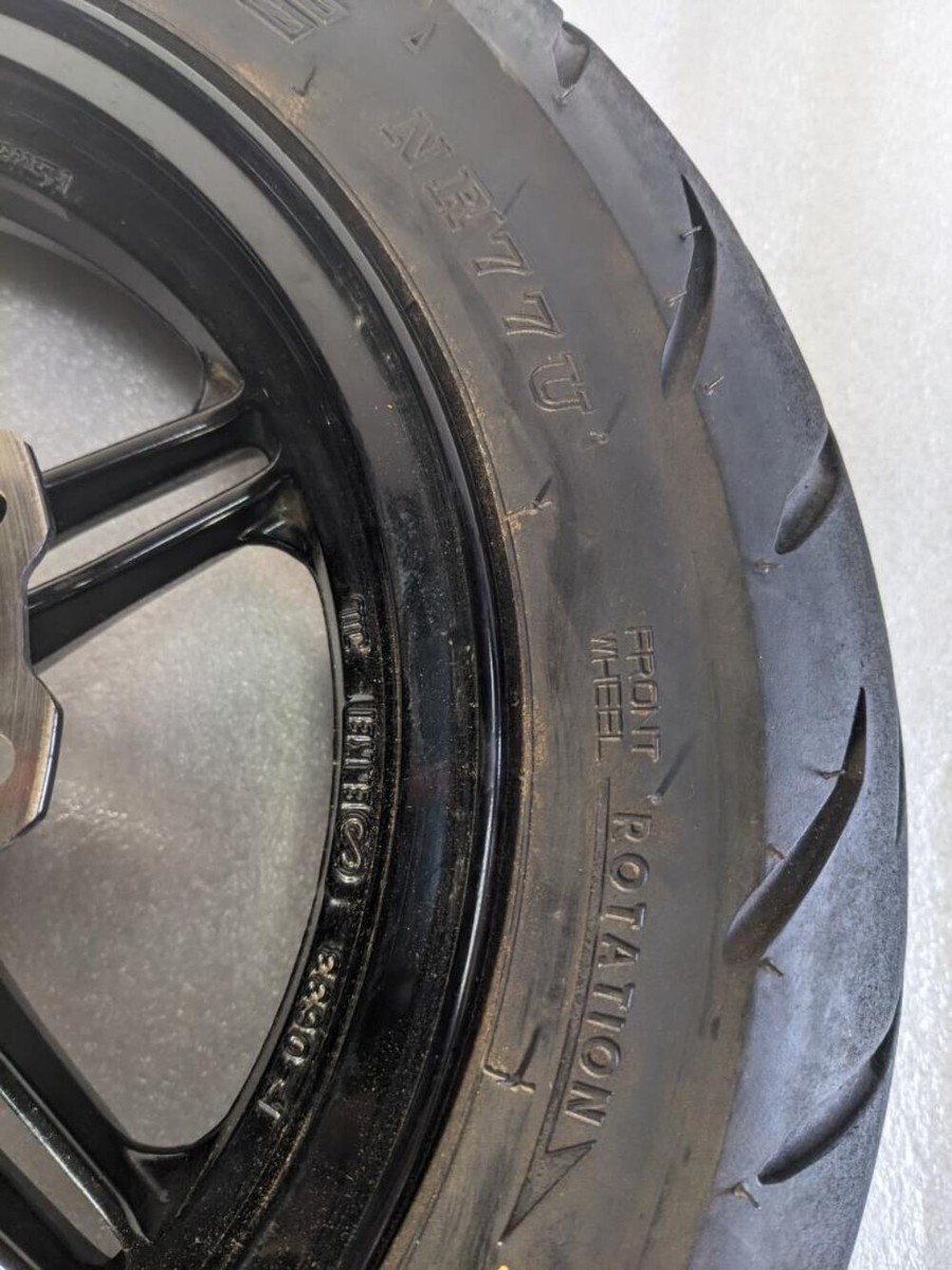 KAWASAKI F-0633 FRONT WHEEL 12XMT2.5 & 100/90-12 49J TIRE FOR Z125
