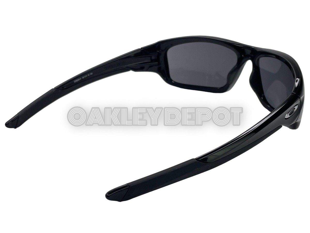 ✓🕶️ OAKLEY VALVE 009236 POLISHED BLACK/BLACK IRIDIUM SUNGLASSES