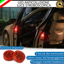 PLACCHETTE LED LUCI INGOMBRO ROSSE STROBO PER FIAT PANDA II SENZA FILI