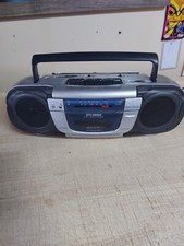 Vintage Sylvania Stereo Cassette Player/ Recorder Boombox SA85002 Used Tested