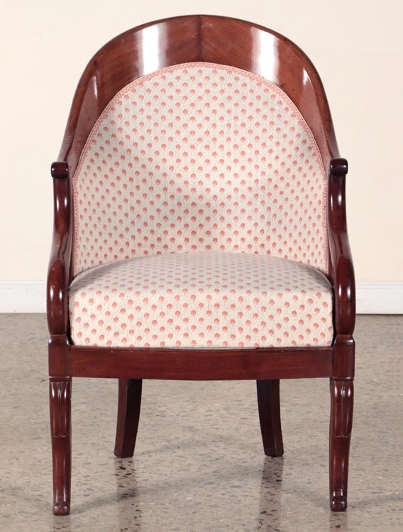 Sillones de caoba estilo restauración francés siglo XIX—Un par Foto 4 de 4