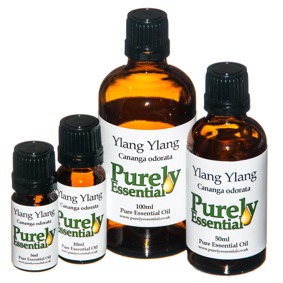 PURELY ESSENTIAL Ylang Ylang Essential Oil 5ml 10ml 50ml 100ml 100% Pure & Natural, Purely